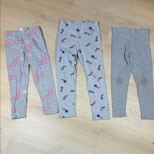 Girl’s 5/6 & 6/6X Pekkle, Falls Creek Kids & Primark Gray Leggings Bundle